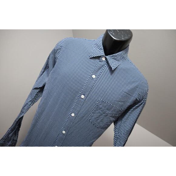 J Crew Light Weight Chambray Button Up Shirt Blue Long Sleeve Mens Sz Large - Picture 4 of 9